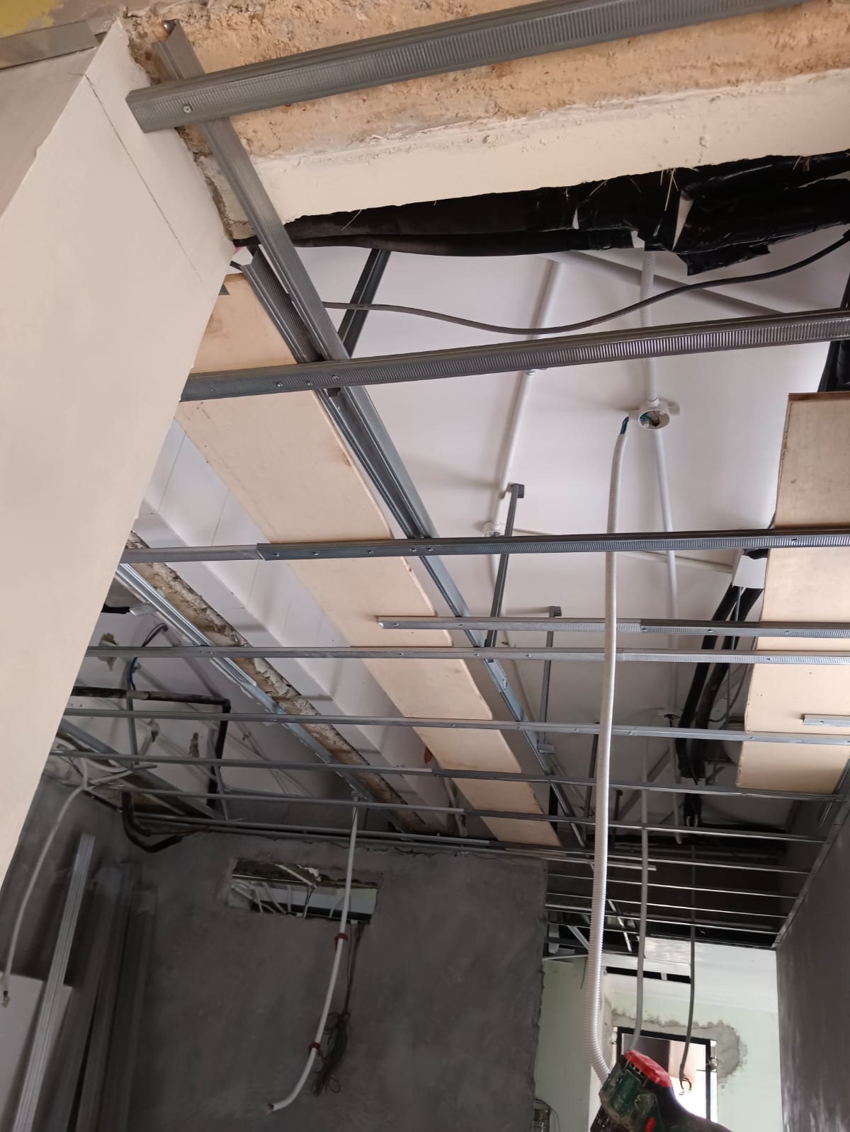 AR Engineering Ceiling Partition Singapore — metal furring channel suspended ceiling framework installation